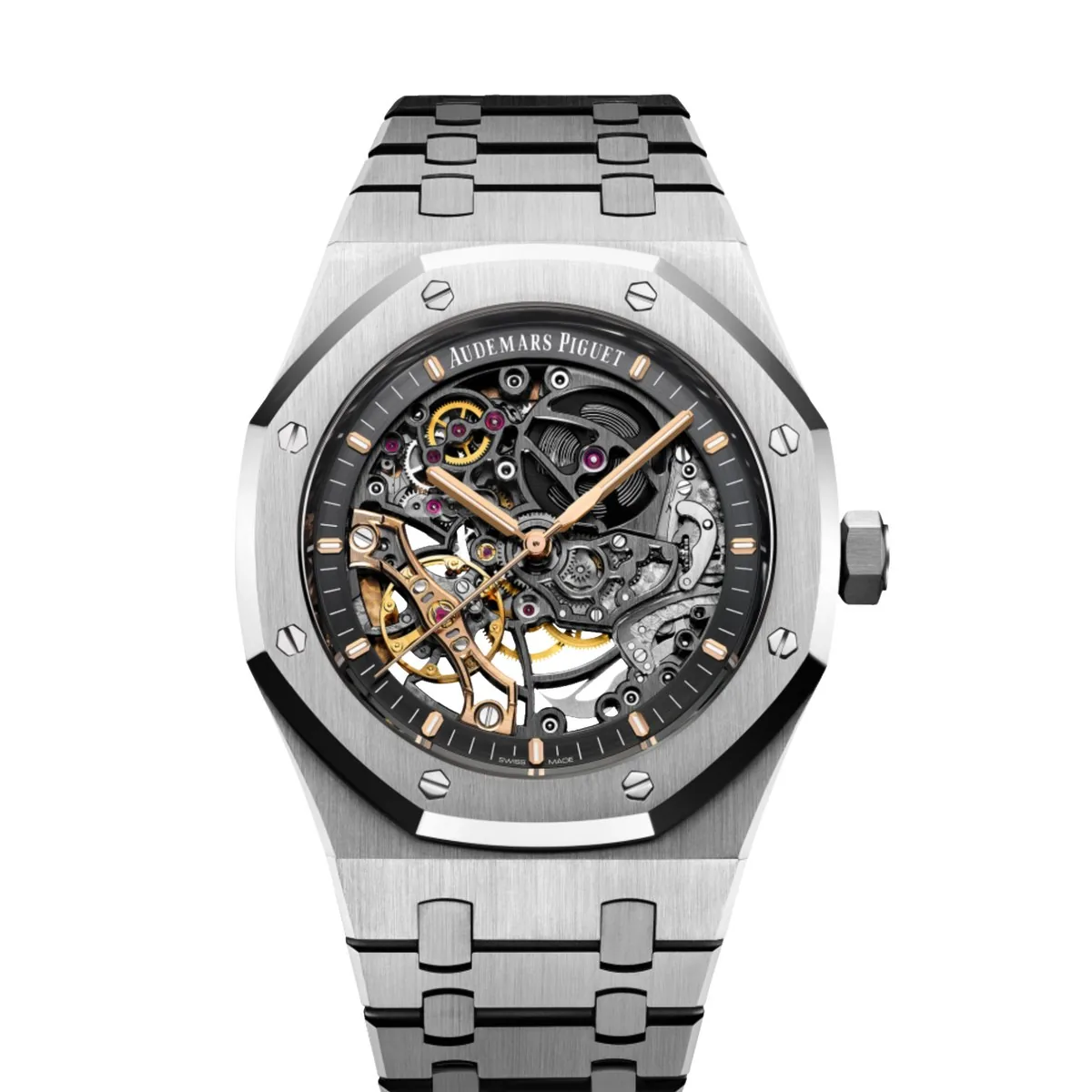 Audemars Piguet Royal Oak Double Balance Wheel Openworked 15407ST Steel Super Clone