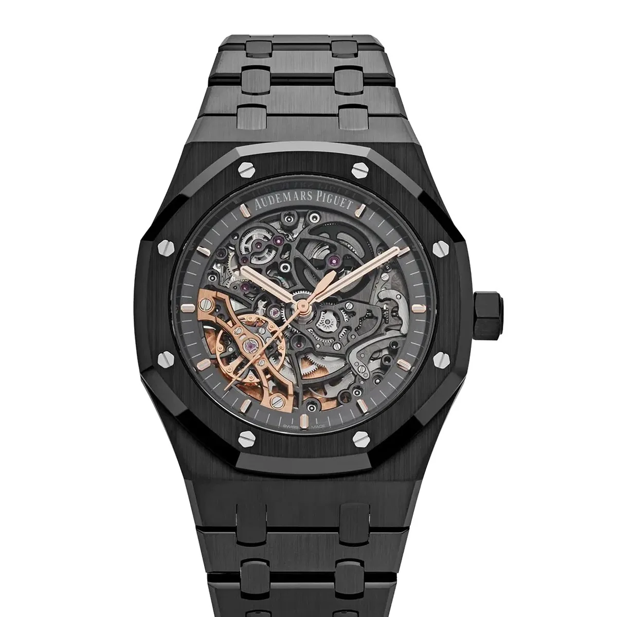 Audemars Piguet Royal Oak Double Balance Wheel Openworked 15416CE Black Ceramic Super Clone