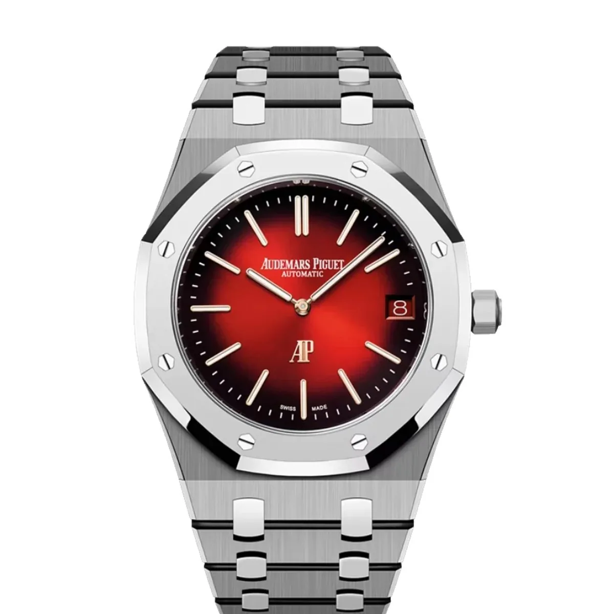 Audemars Piguet Royal Oak Jumbo Extra-Thin 16202XT Smoked Burgundy Titanium Super Clone