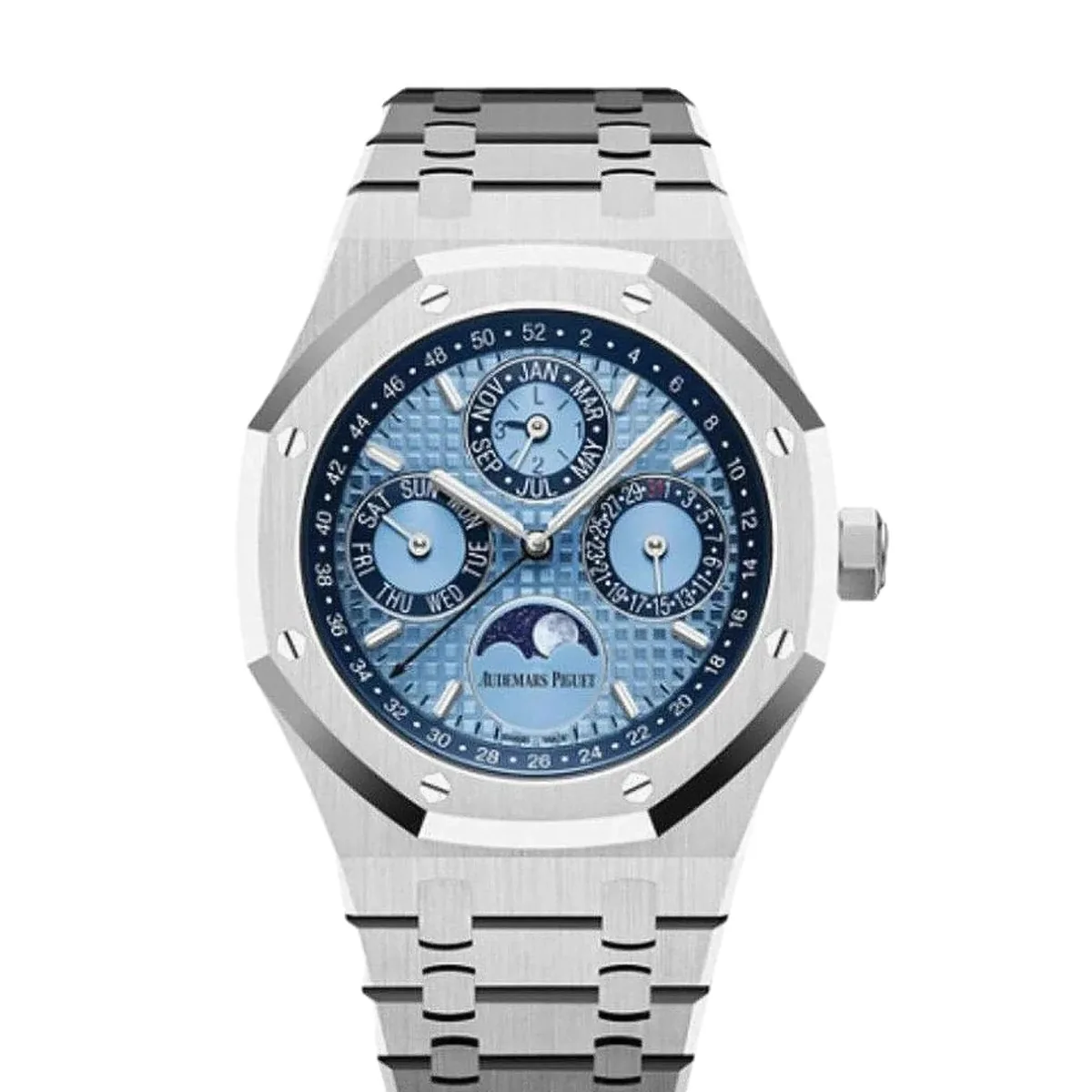 Audemars Piguet Royal Oak Perpetual Calendar Ice Blue Steel Super Clone
