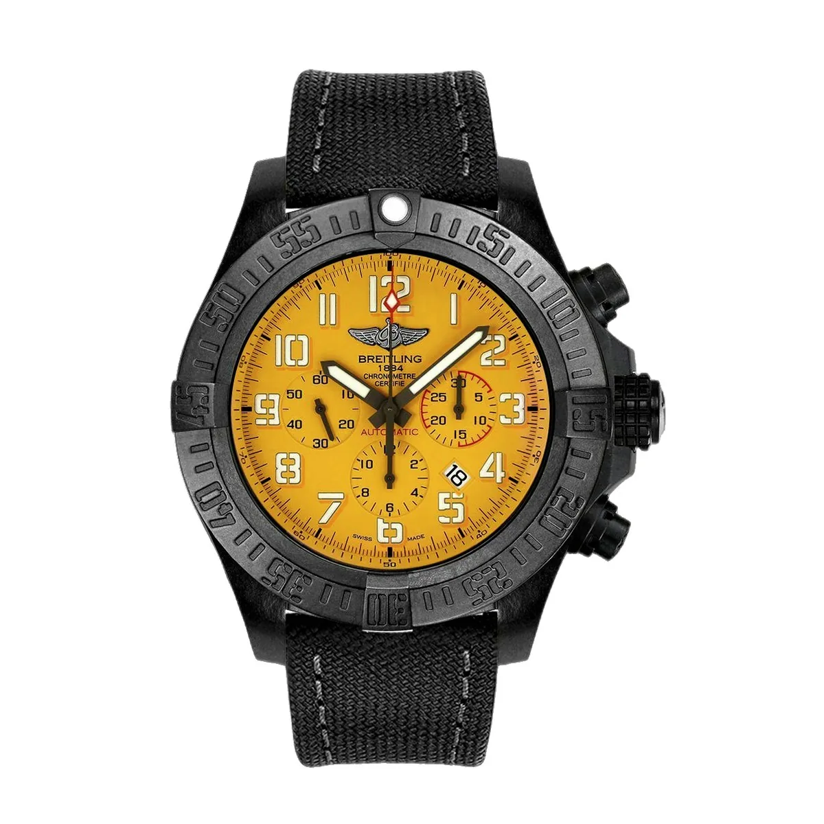 Breitling Avenger Hurricane 12H 50mm Cobra Yellow Breitlight Super Clone