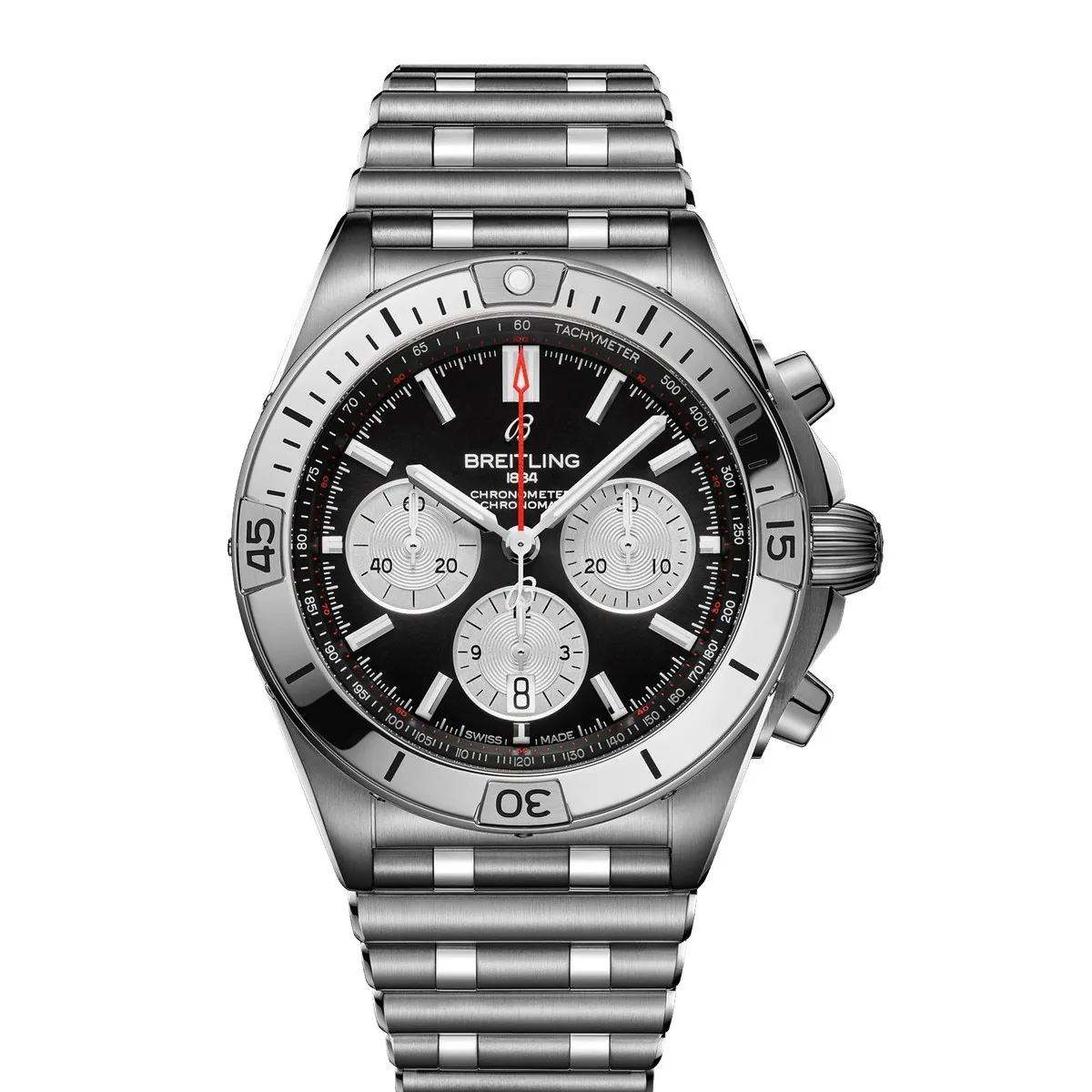 Breitling Chronomat B01 42 Black Dial Rouleaux Super Clone
