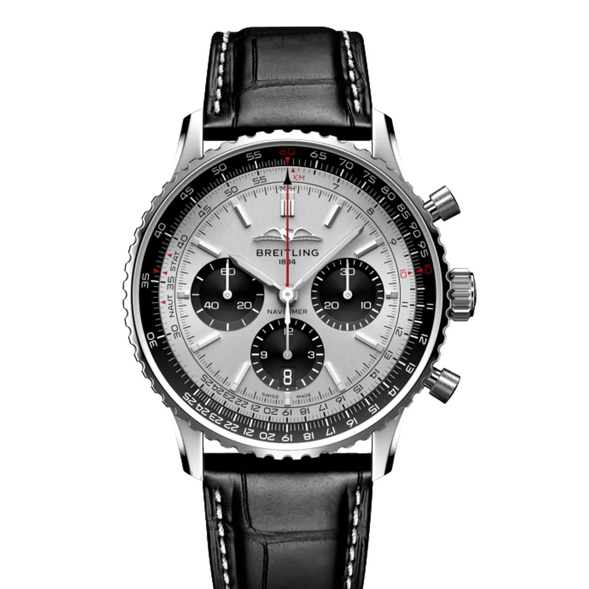 Breitling Navitimer B01 Chronograph 43 Silver Dial Super Clone