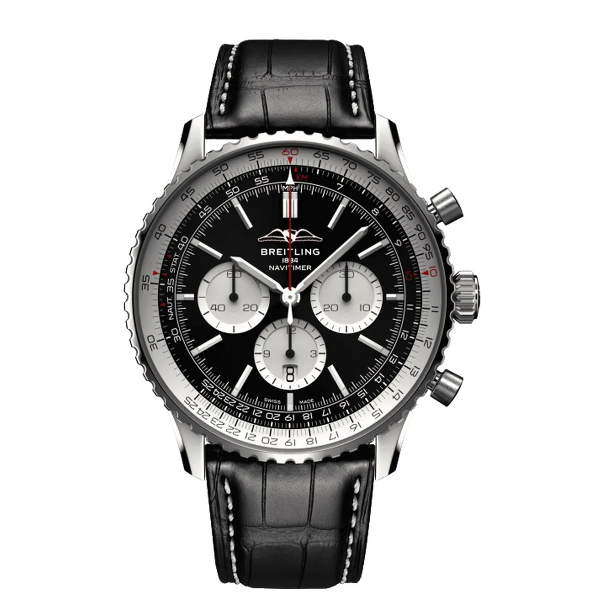 Breitling Navitimer B01 Chronograph 46 Black Dial Super Clone