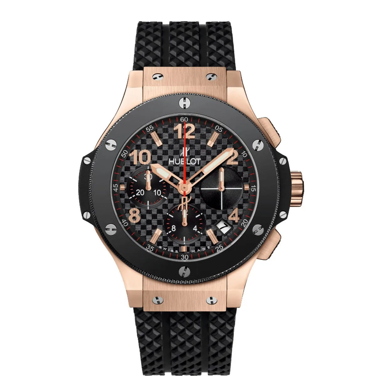 Hublot Big Bang 41mm King Gold Ceramic Red Carbon Dial Super Clone