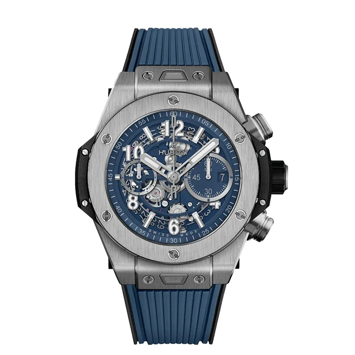 Hublot Big Bang Unico Titanium Blue 44mm Skeleton Super Clone