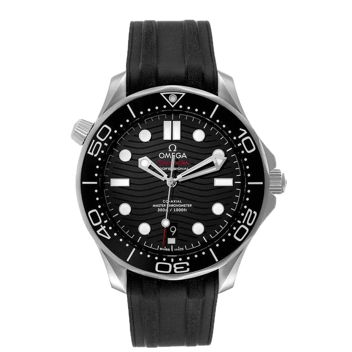 Omega Seamaster Diver 300M Co-Axial Master Chronometer 42mm Black Dial Steel Super Clone