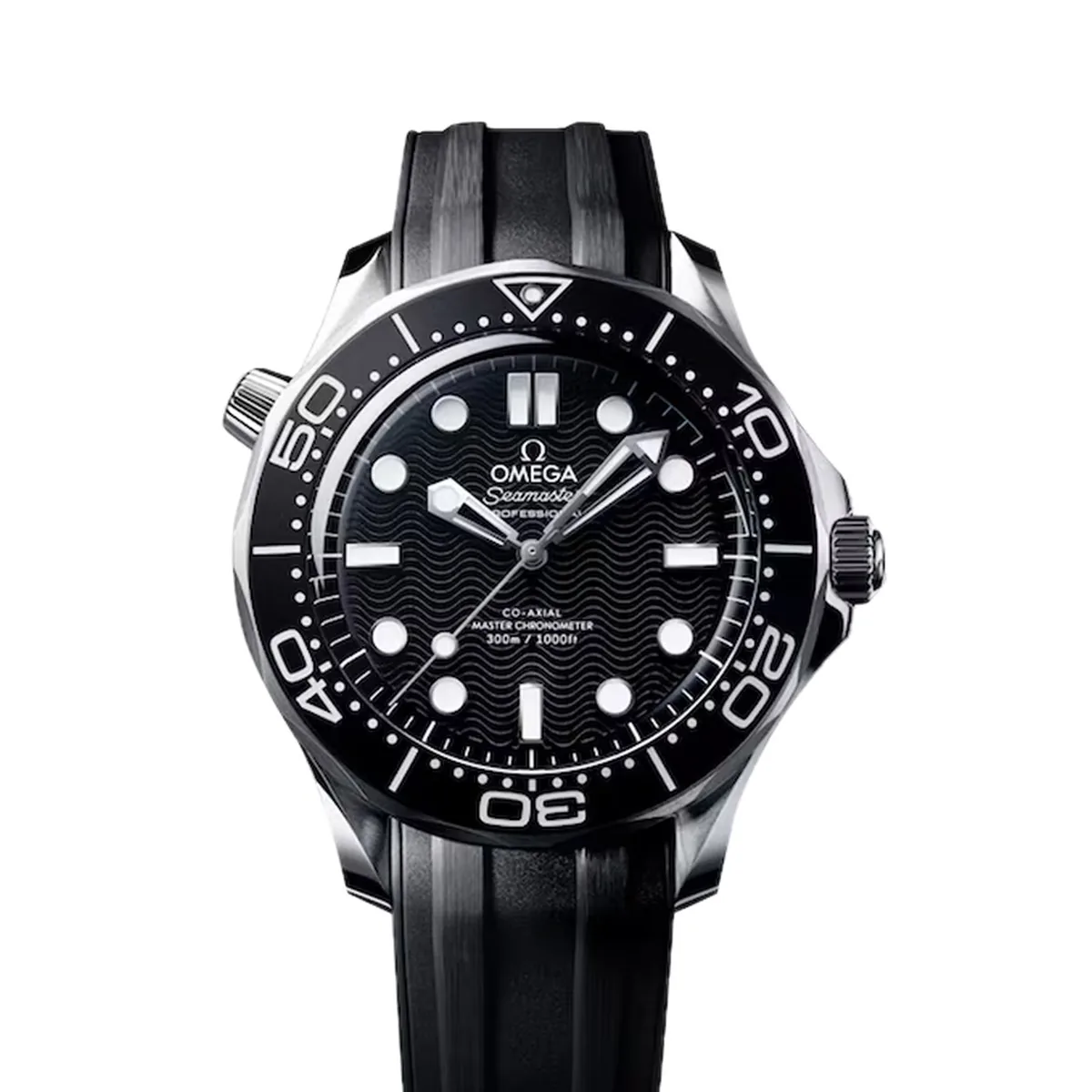 Omega Seamaster Diver 300M Co-Axial Master Chronometer 42mm Black Rubber Strap Super Clone