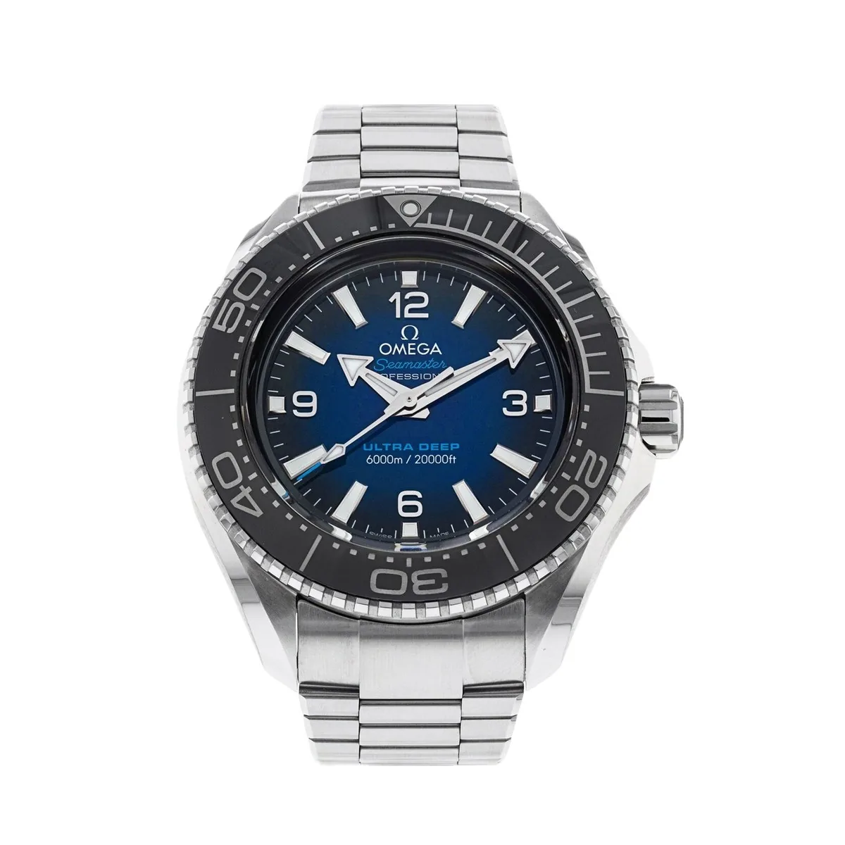 Omega Seamaster Planet Ocean 6000M Ultra Deep Co-Axial Master Chronometer 45.5mm Blue Super Clone