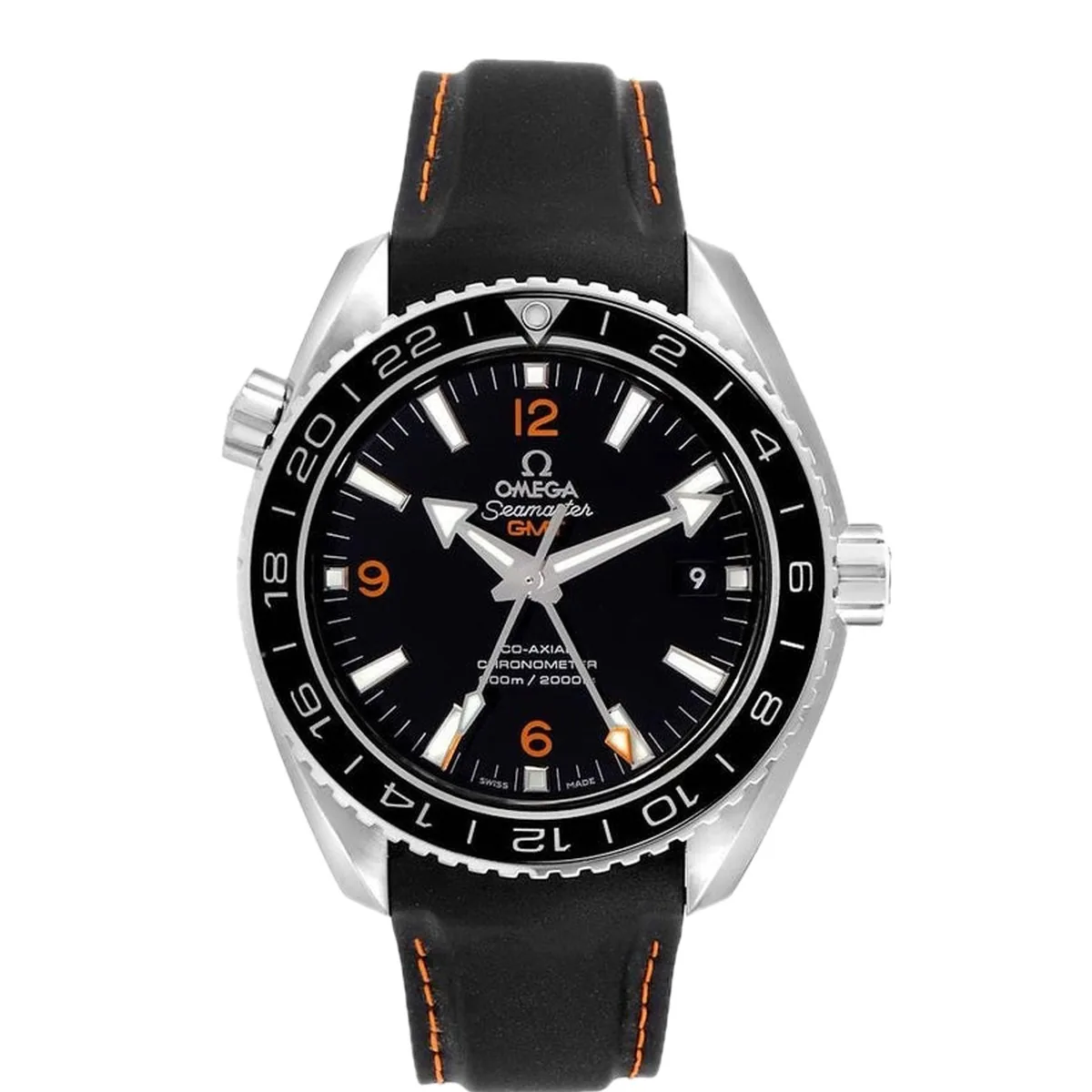 Omega Seamaster Planet Ocean 600M Co-Axial Chronometer GMT 43.5mm Black Super Clone