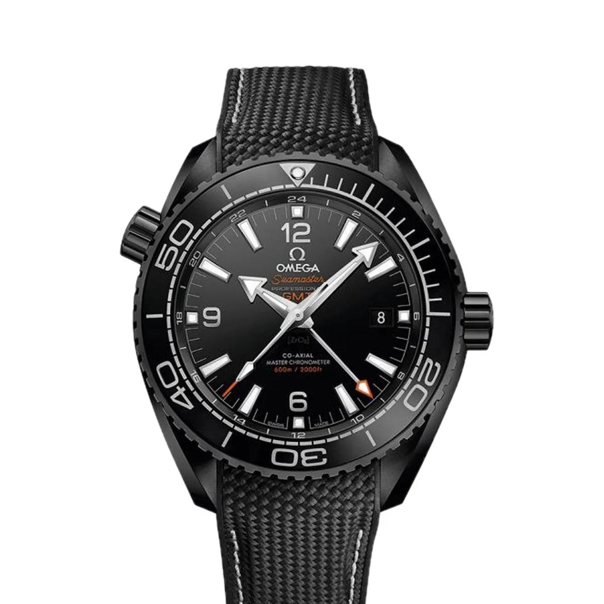 Omega Seamaster Planet Ocean 600M Co-Axial Master Chronometer GMT Deep Black 45.5mm Full Super Clone