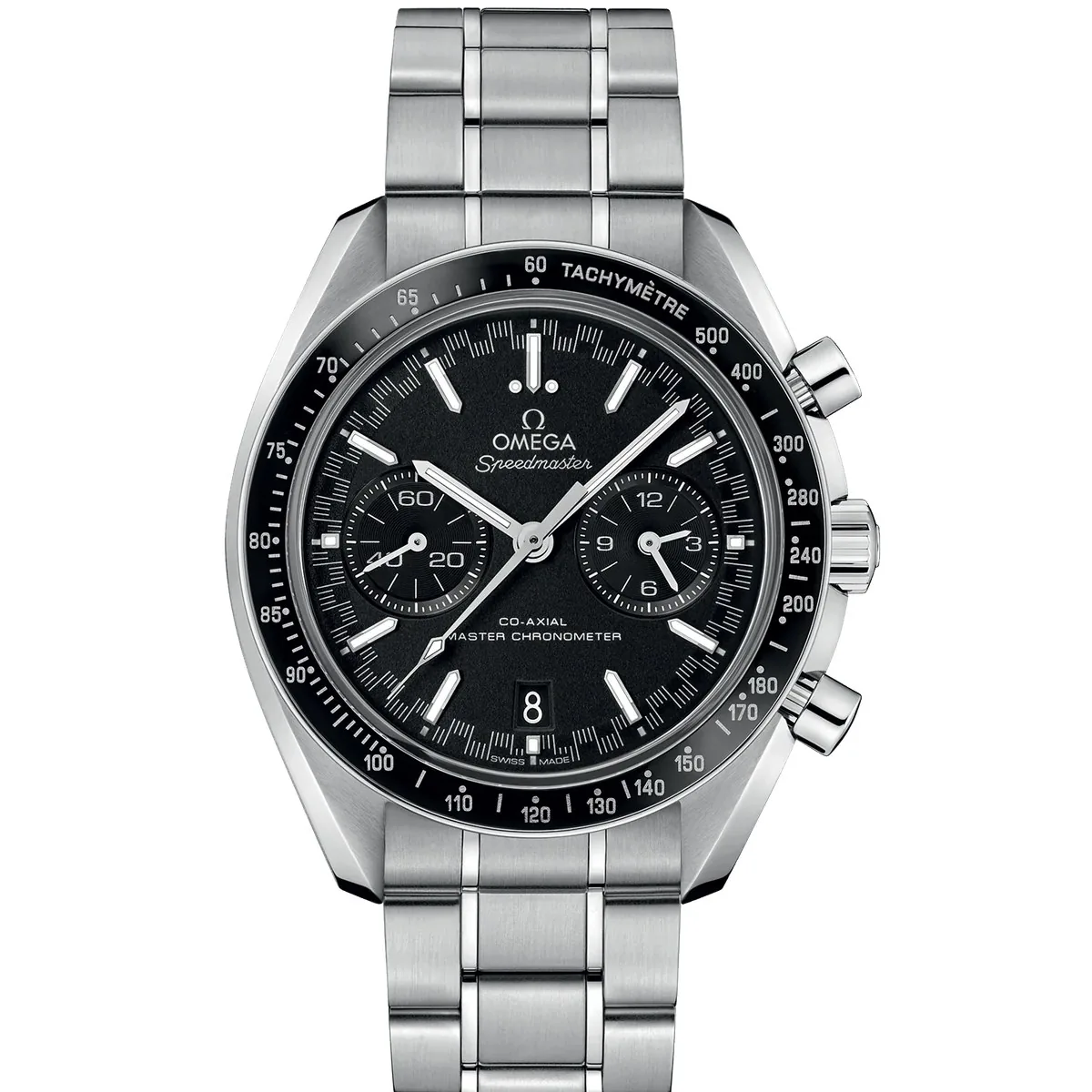 Omega Speedmaster Racing 44.25mm Black Steel Bracelet Super Clone
