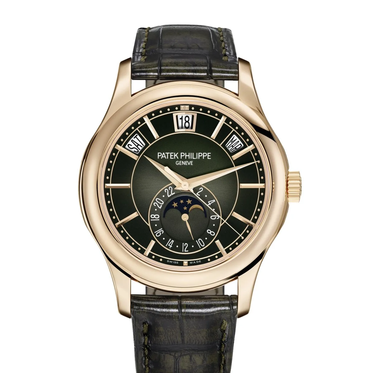 Patek Philippe Annual Calendar 5205R Olive Green Super Clone