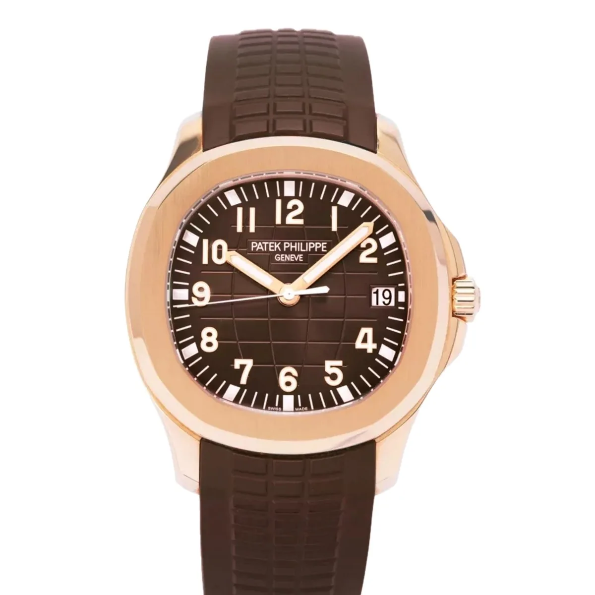 Patek Philippe Aquanaut 5167R Rose Gold Brown Strap Super Clone