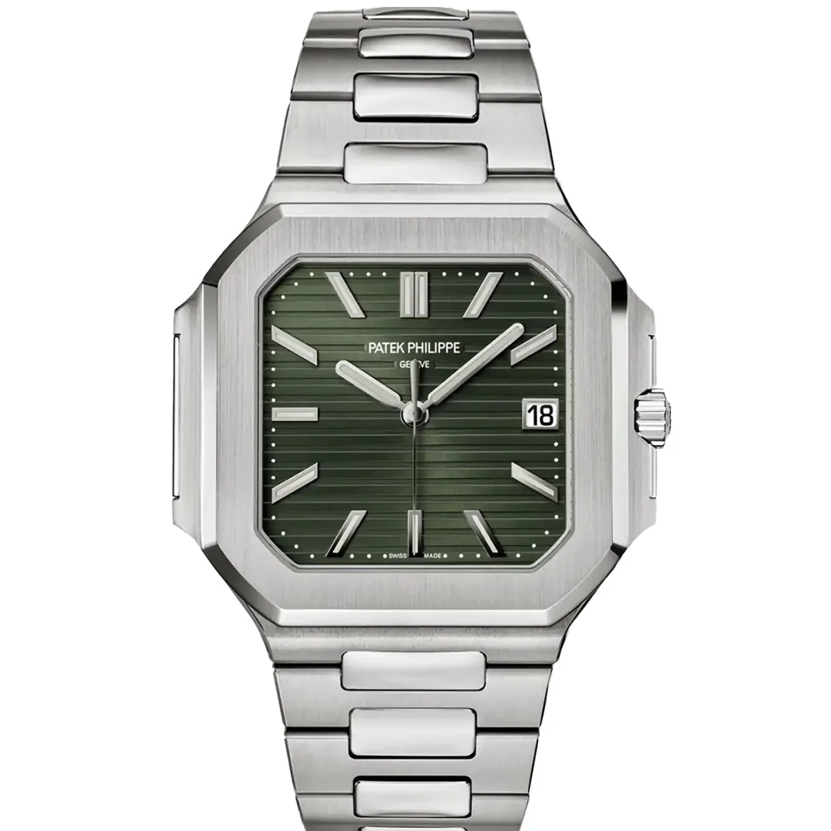 Patek Philippe Cubitus 5821/1A Olive Green Steel Super Clone