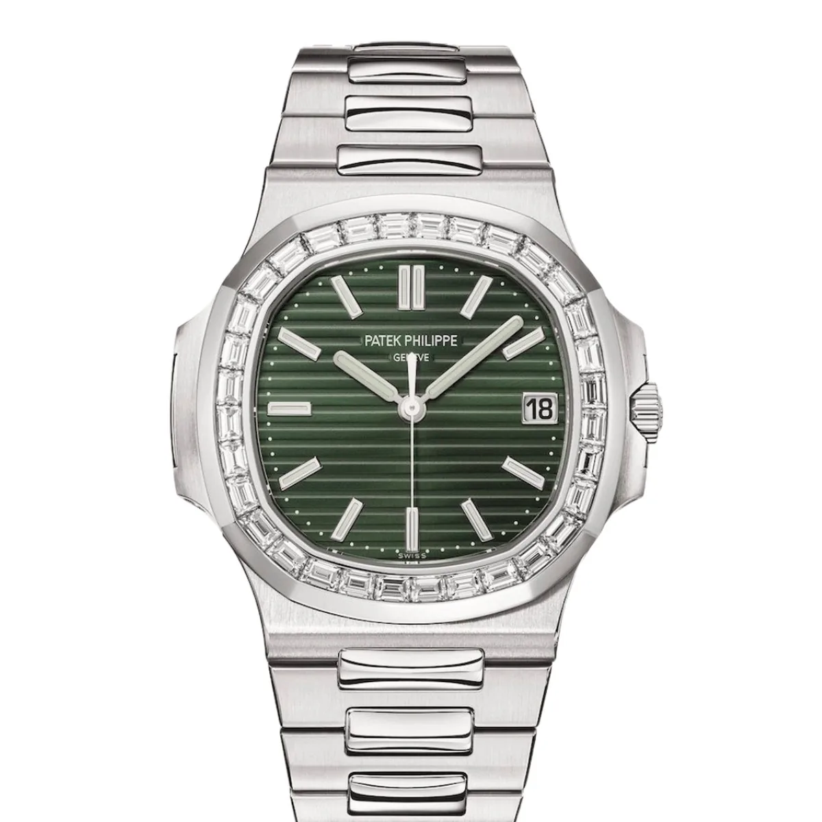 Patek Philippe Nautilus 5711/1300A Green Dial Diamond Bezel Super Clone