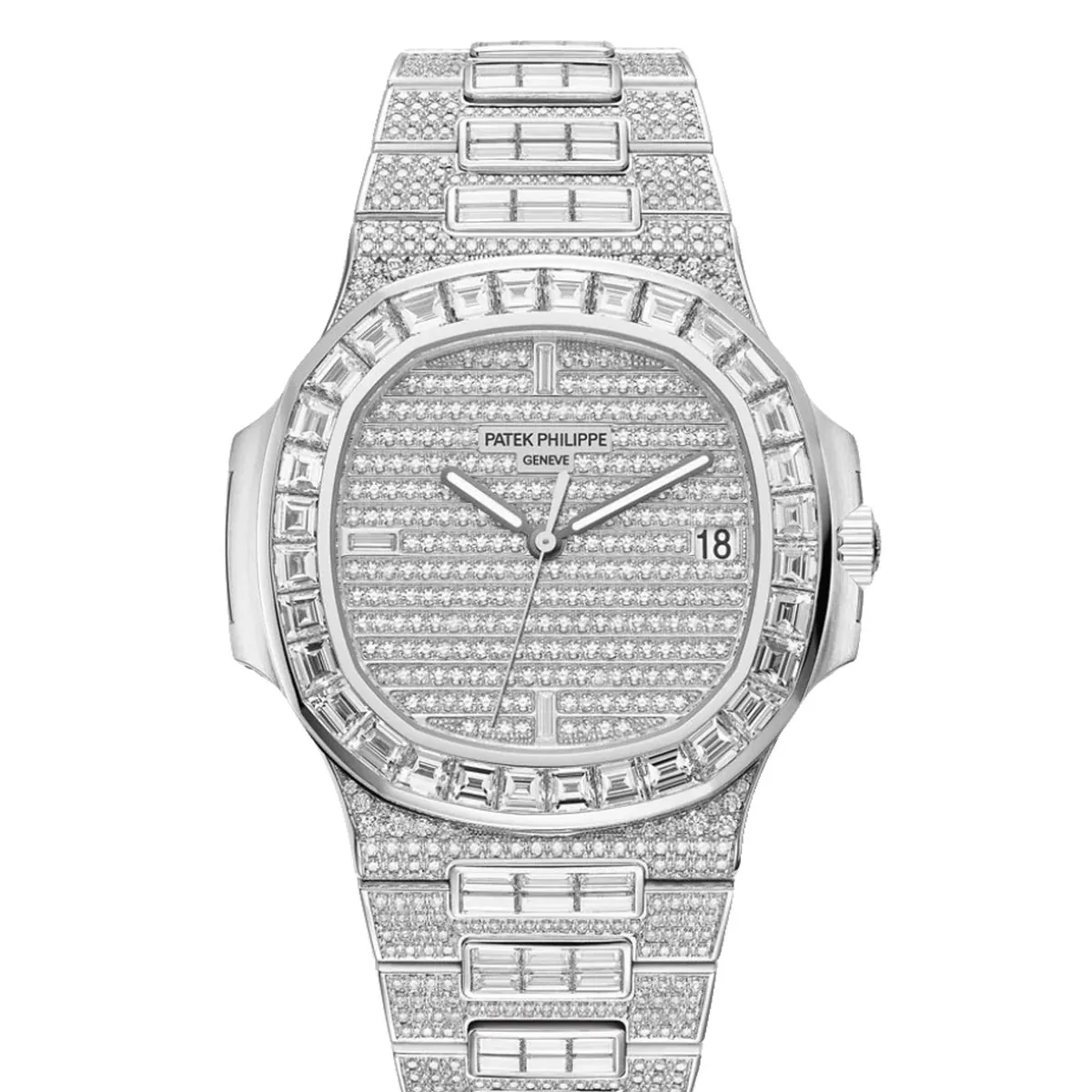 Patek Philippe Nautilus 5719/10G Diamond Paved Super Clone