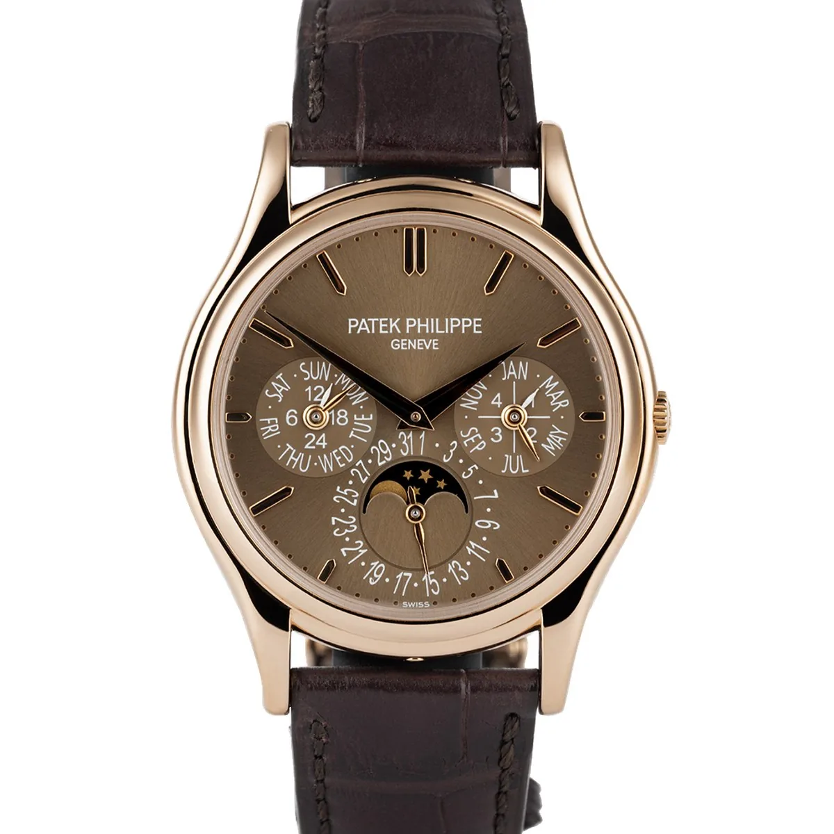 Patek Philippe Perpetual Calendar 5140R Brown Dial Rose Gold Super Clone