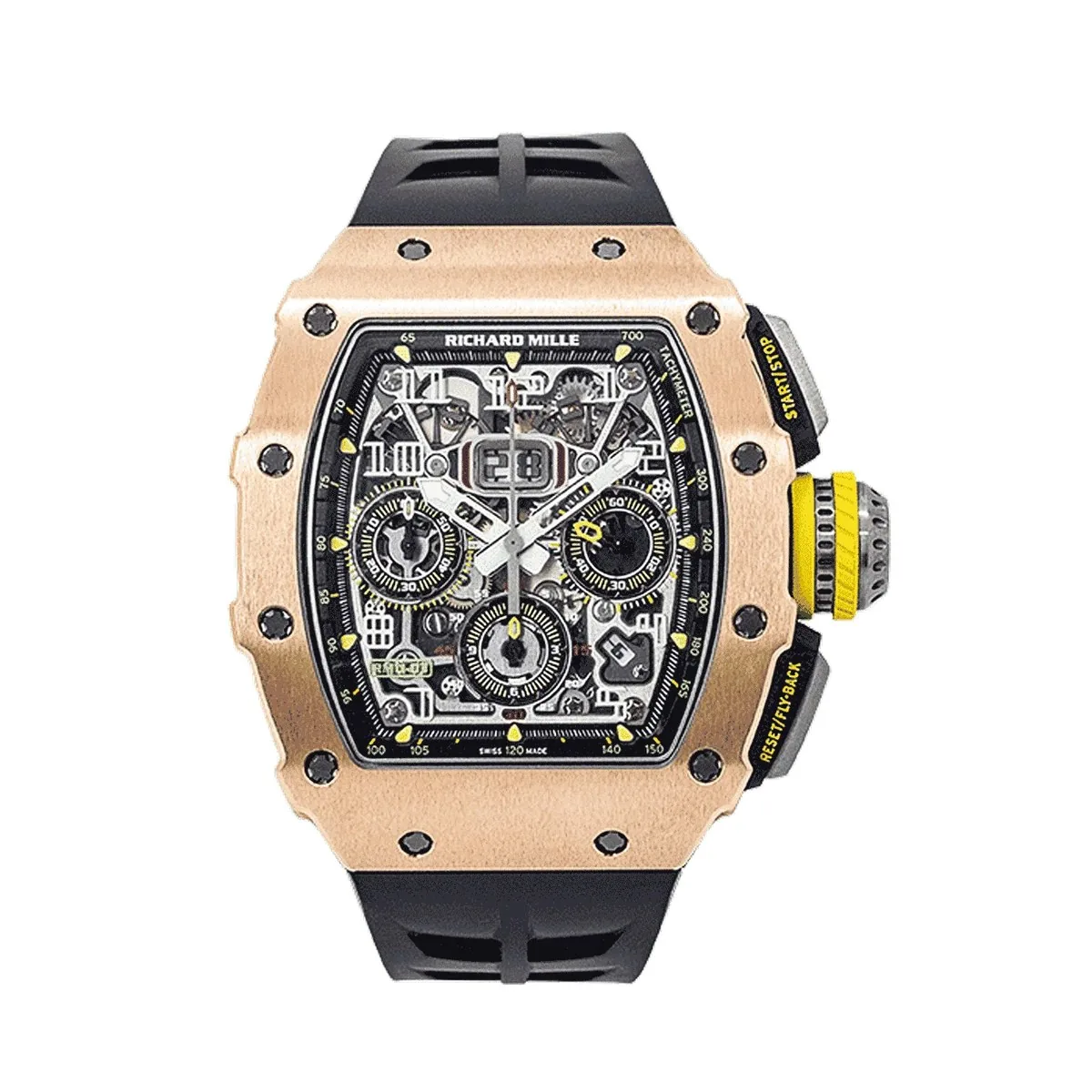 Richard Mille RM11-03 Felipe Massa Flyback Chronograph 18K Rose Gold/Titanium Super Clone