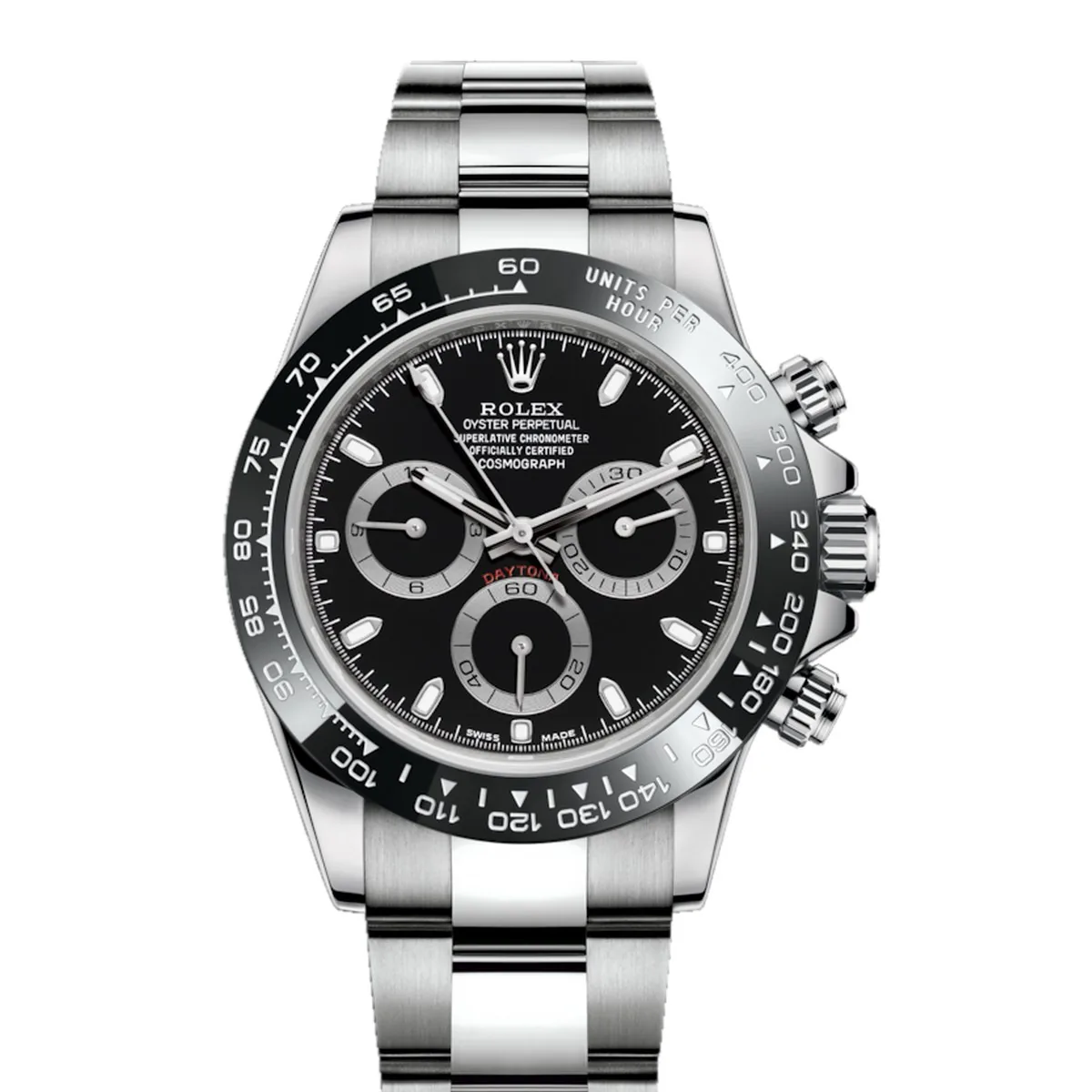 Rolex Cosmograph Daytona 116500LN Black Dial Steel Oyster Super Clone