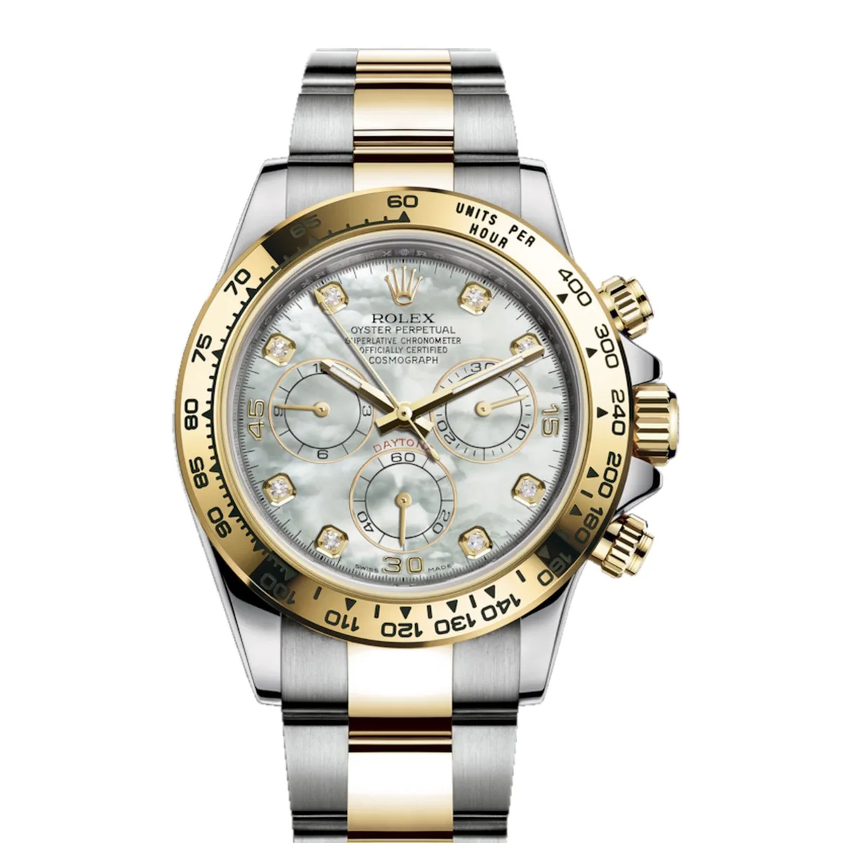 Rolex Cosmograph Daytona 116503 MOP Diamond Rolesor Super Clone