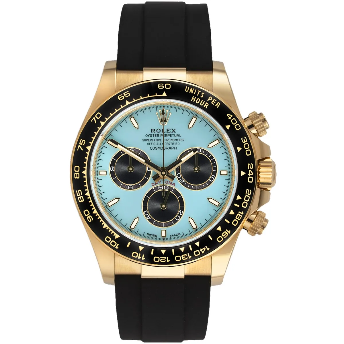 Rolex Cosmograph Daytona 126518LN Turquoise Oysterflex Super Clone