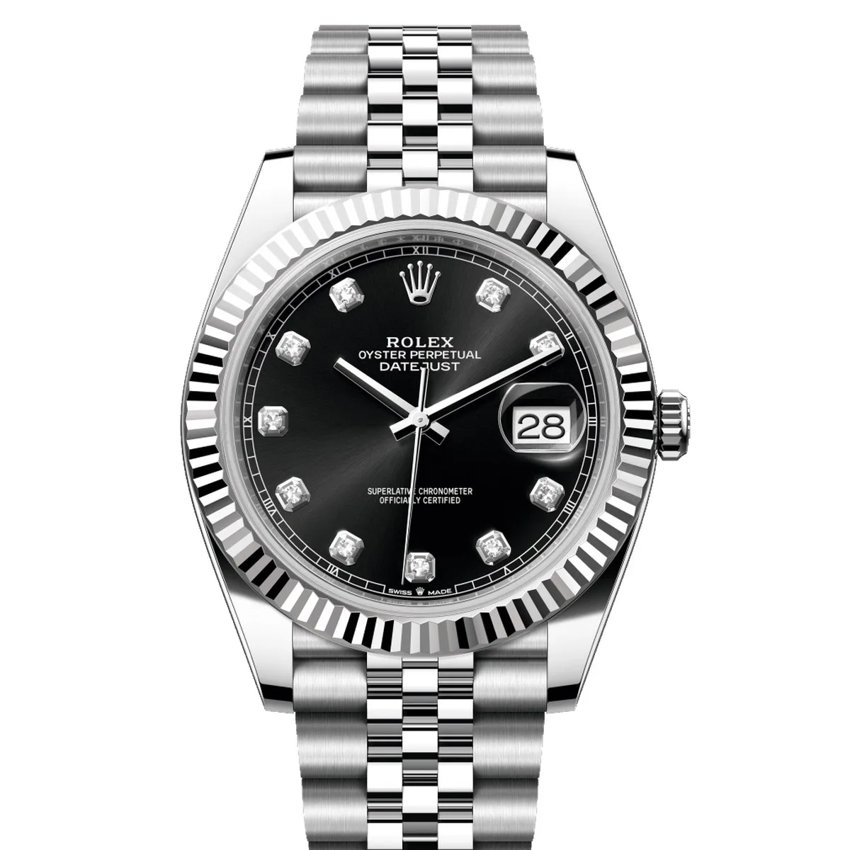 Rolex Datejust 41 126334 Black Diamond Dial Super Clone