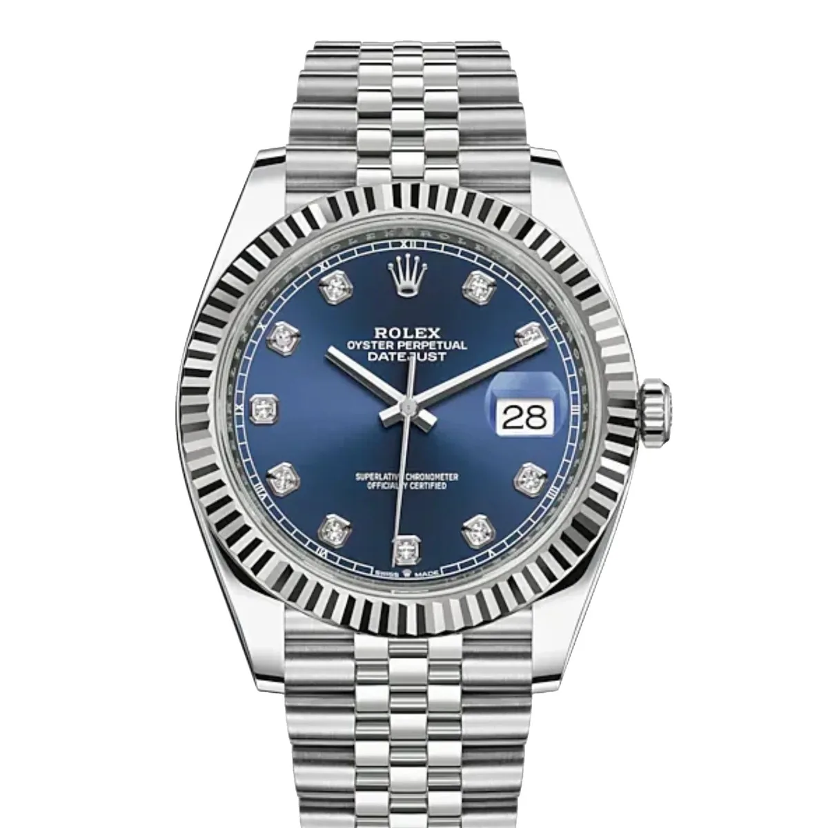 Rolex Datejust 41 126334 Blue Diamond Dial Super Clone