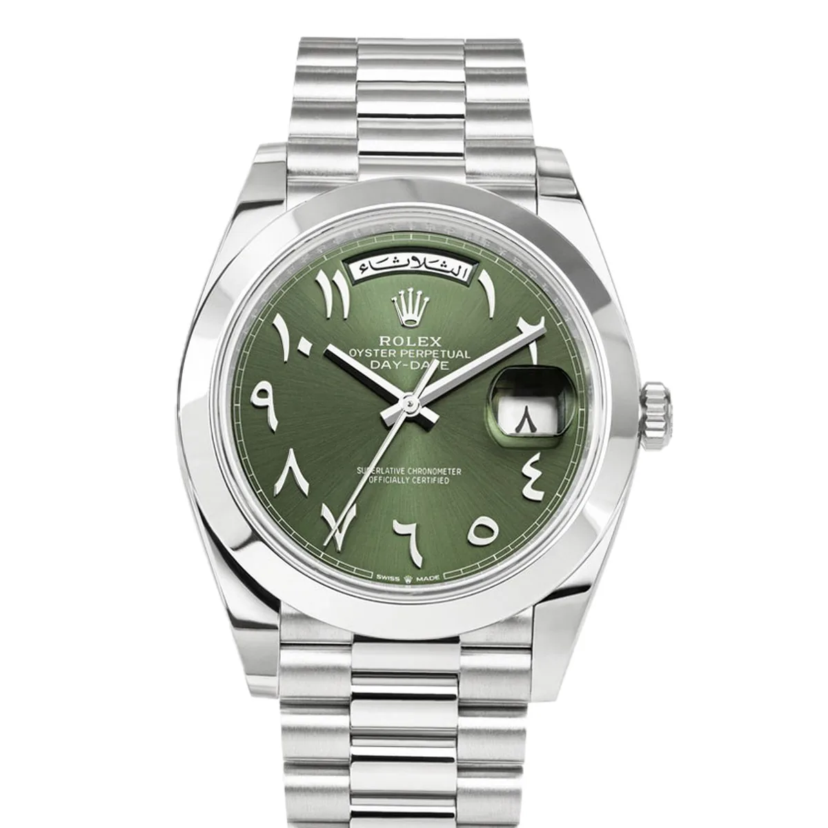Rolex Day-Date 40 228206 Platinum Arabic Dial Super Clone