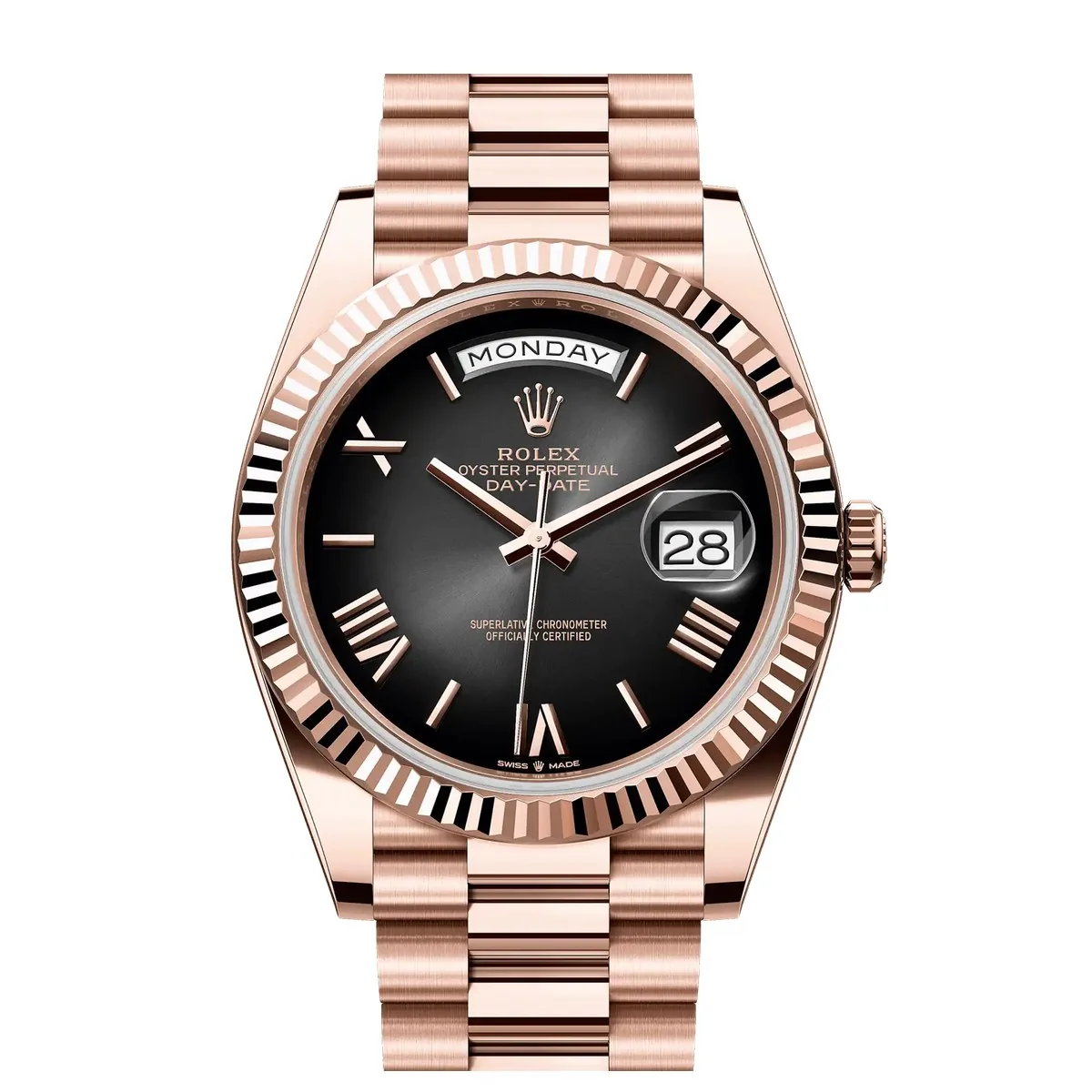 Rolex Day-Date 40 228235 Everose Gold Ombré Dial Super Clone