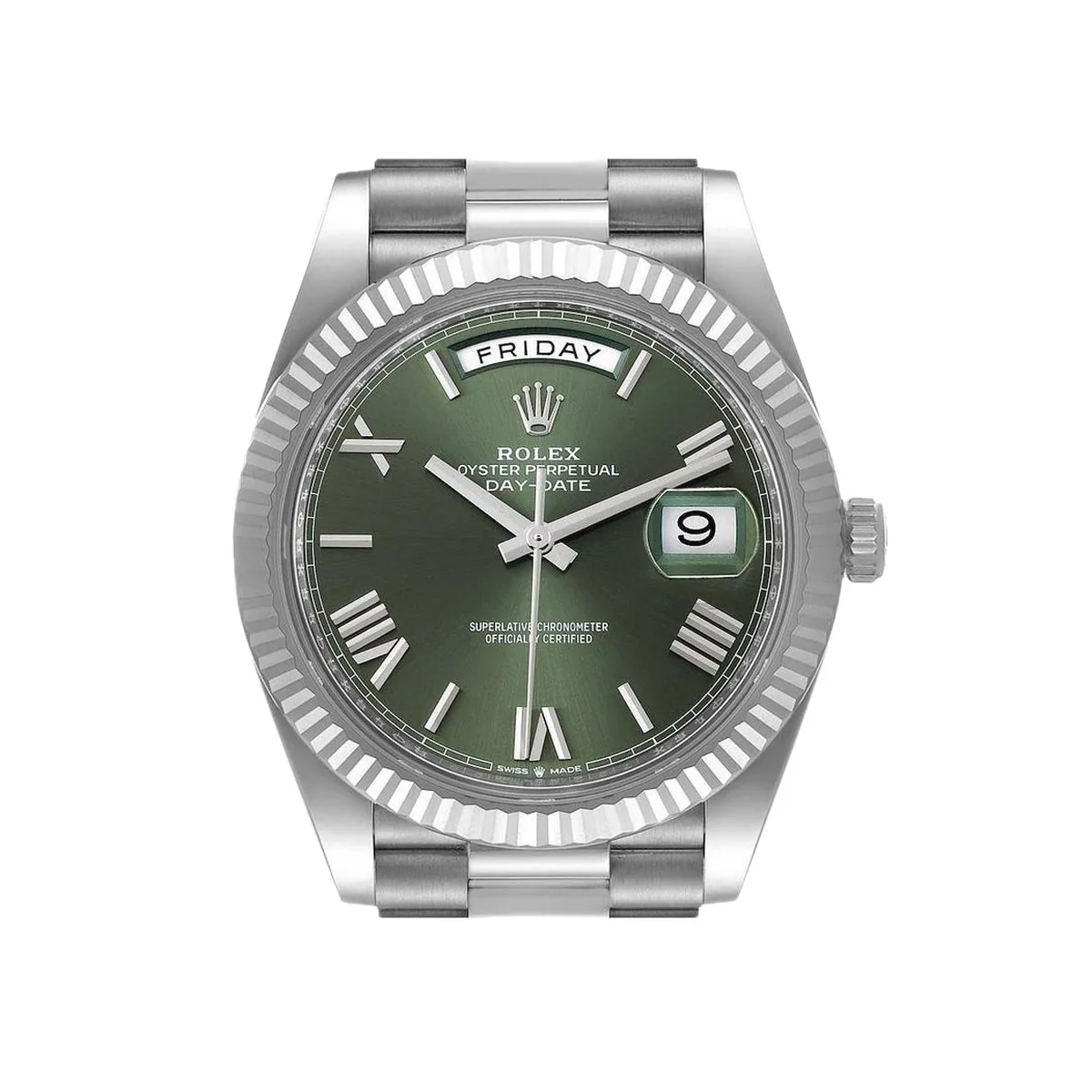 Rolex Day-Date 40 228239 Green Dial Roman Numerals Super Clone