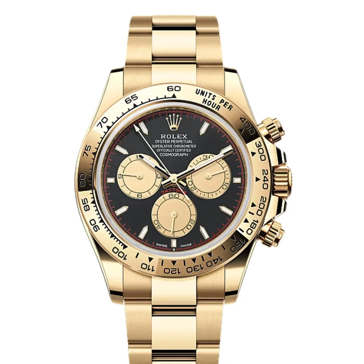 Rolex Daytona 126508 Intense Black Yellow Gold Super Clone