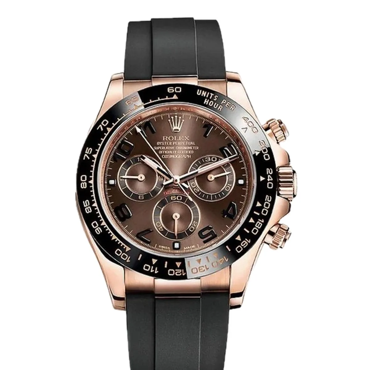 Rolex Daytona Chocolate Oysterflex Super Clone