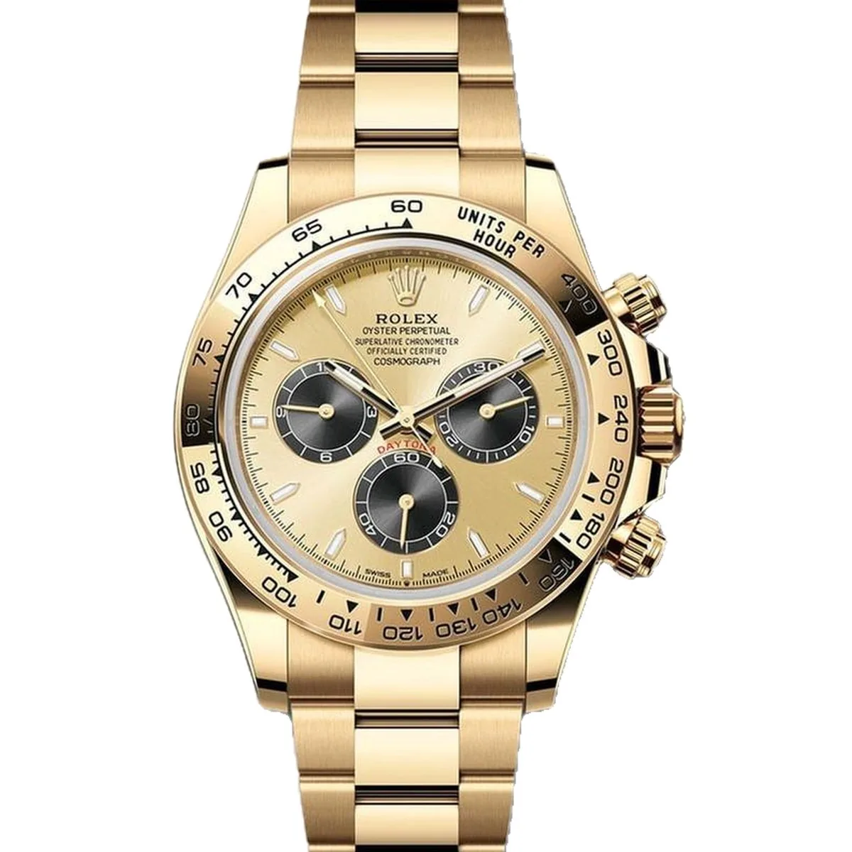 Rolex Daytona Golden Dial Black Counters Super Clone