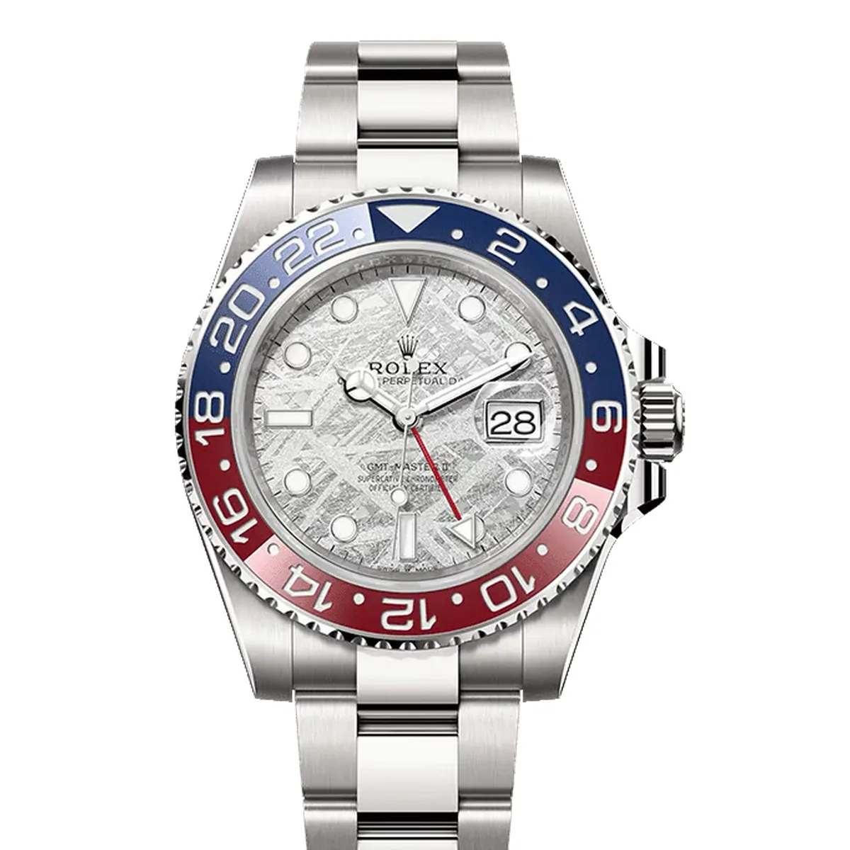 Rolex GMT-Master II 126719BLRO Meteorite White Gold Super Clone