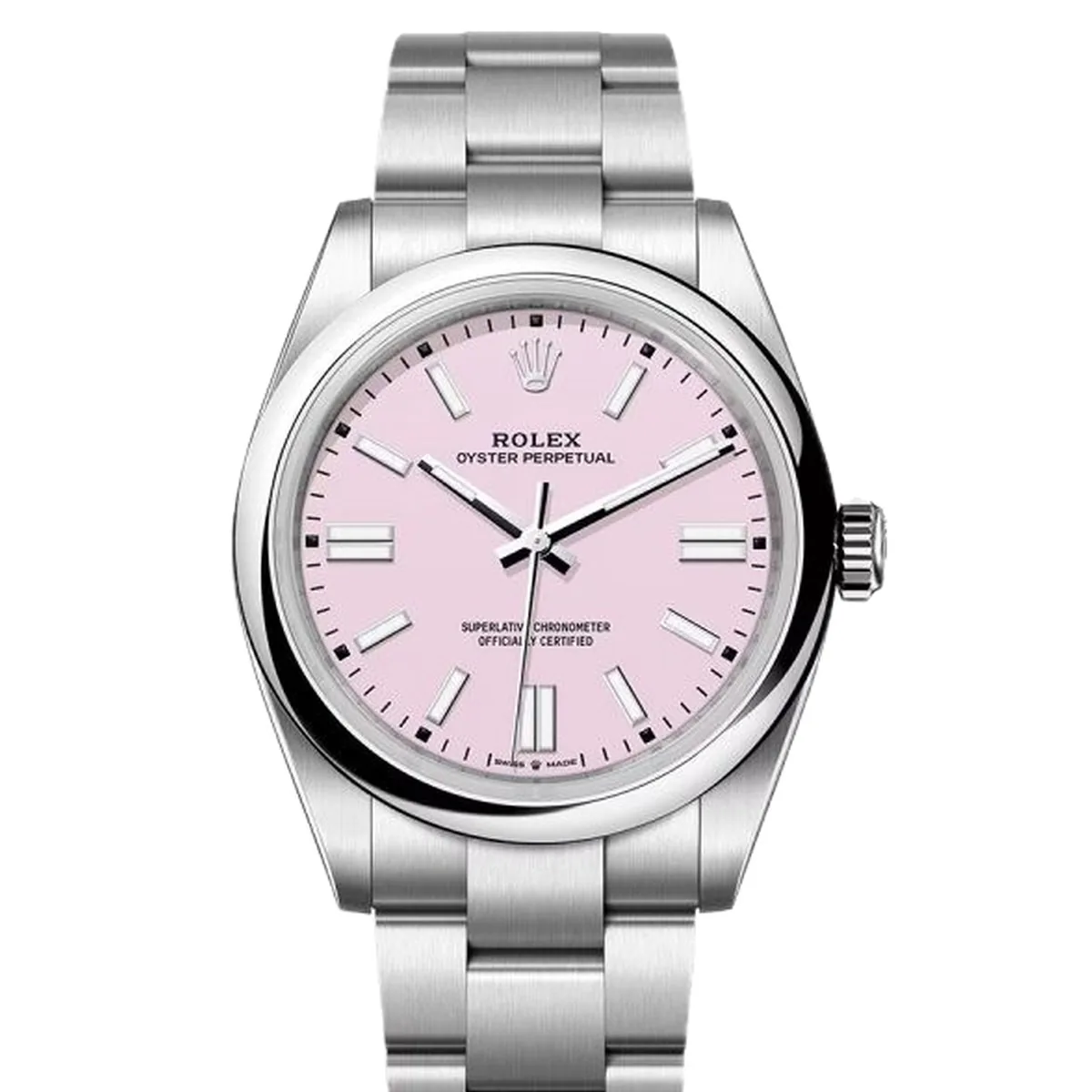 Rolex Oyster Perpetual 126000 Candy Pink Dial Super Clone