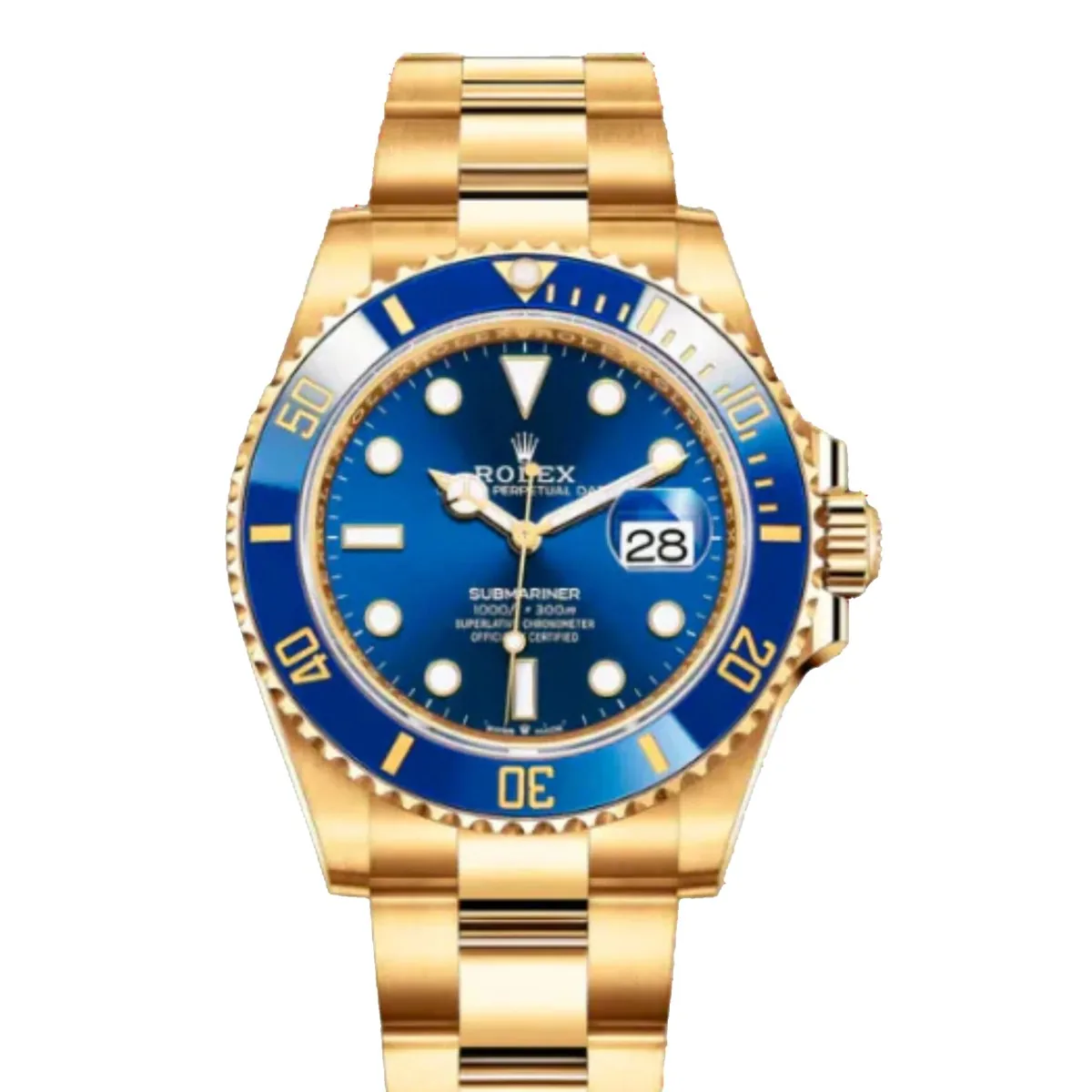 Rolex Submariner Date Yellow Gold 126618LB Blue Dial Super Clone