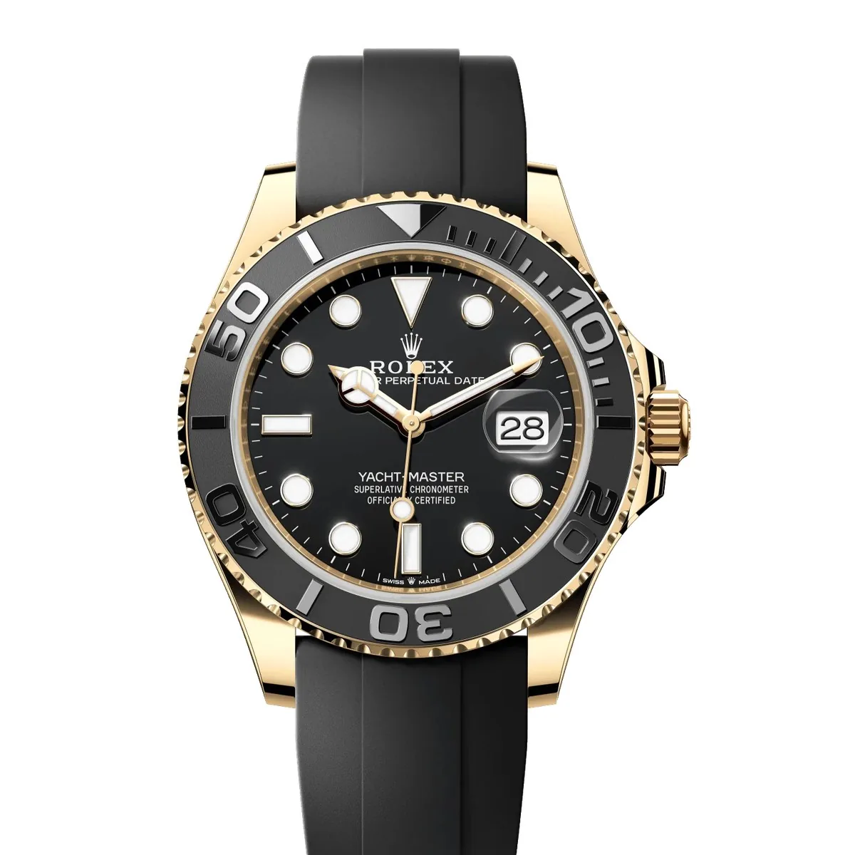 Rolex Yacht-Master 42 226658 Yellow Gold Black Dial Super Clone