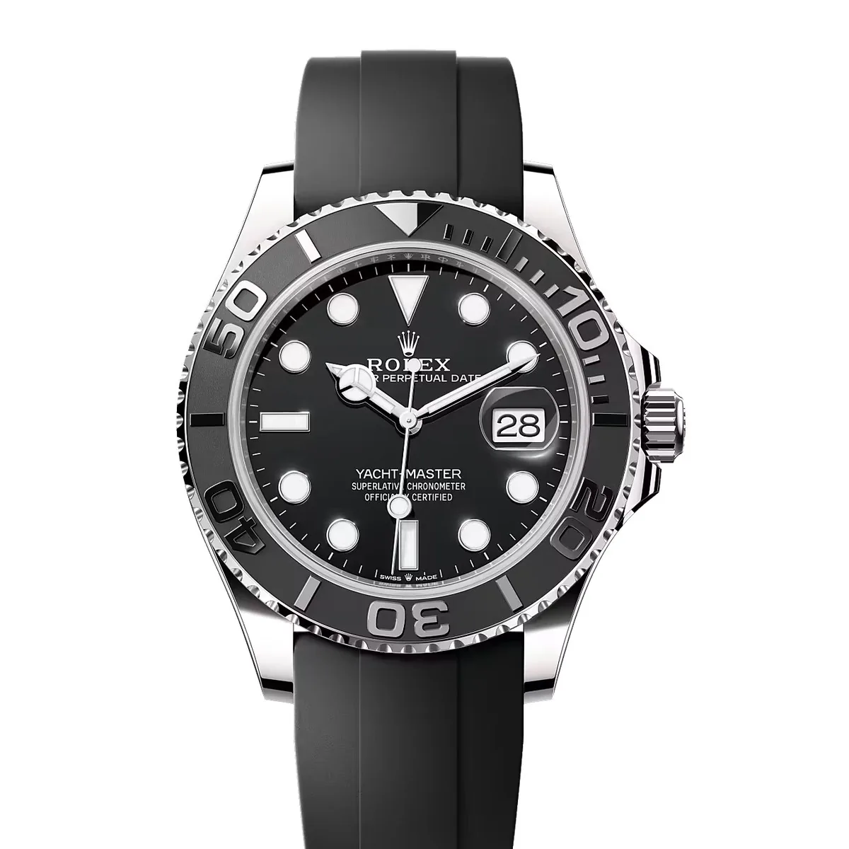 Rolex Yacht-Master 42 226659 White Gold Black Dial Super Clone